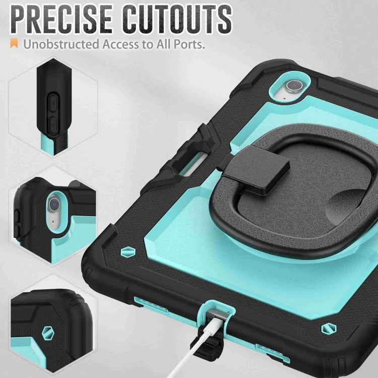 For iPad Air 11 2026 / 2025 / 2024 Handle Silicone Hydric PC Tablet Case with Shoulder Strap