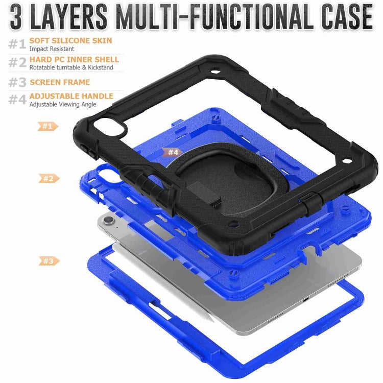 For iPad Air 11 2026 / 2025 / 2024 Handle Silicone Hydric PC Tablet Case with Shoulder Strap
