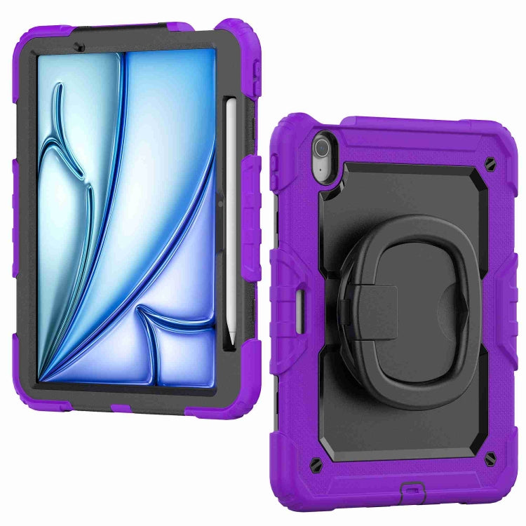 For iPad Air 11 2026 / 2025 / 2024 Handle Silicone Hydric PC Tablet Case with Shoulder Strap
