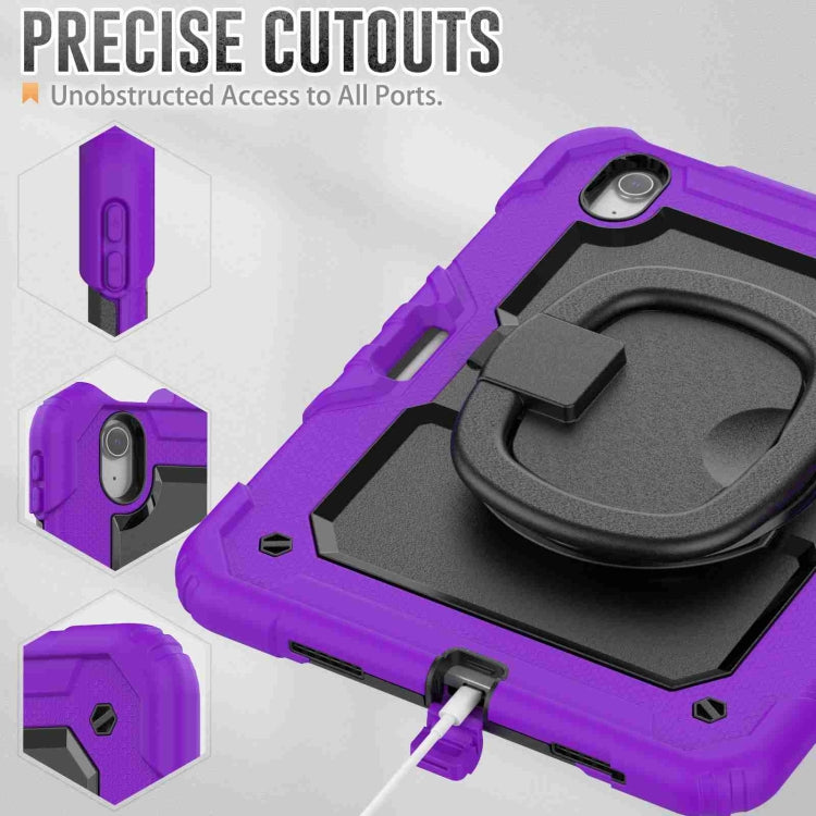 For iPad Air 11 2026 / 2025 / 2024 Handle Silicone Hydric PC Tablet Case with Shoulder Strap