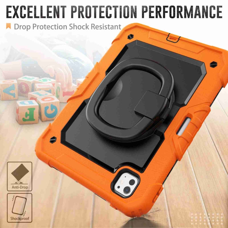For iPad Pro 11 2025 / 2024 Handle Silicone Hydric PC Tablet Case with Shoulder Strap