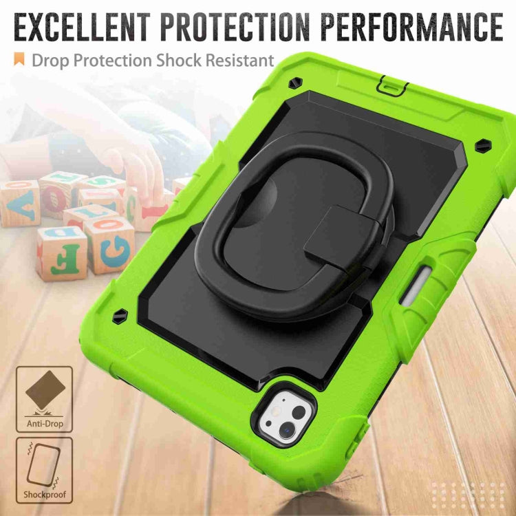 For iPad Pro 11 2025 / 2024 Handle Silicone Hydric PC Tablet Case with Shoulder Strap