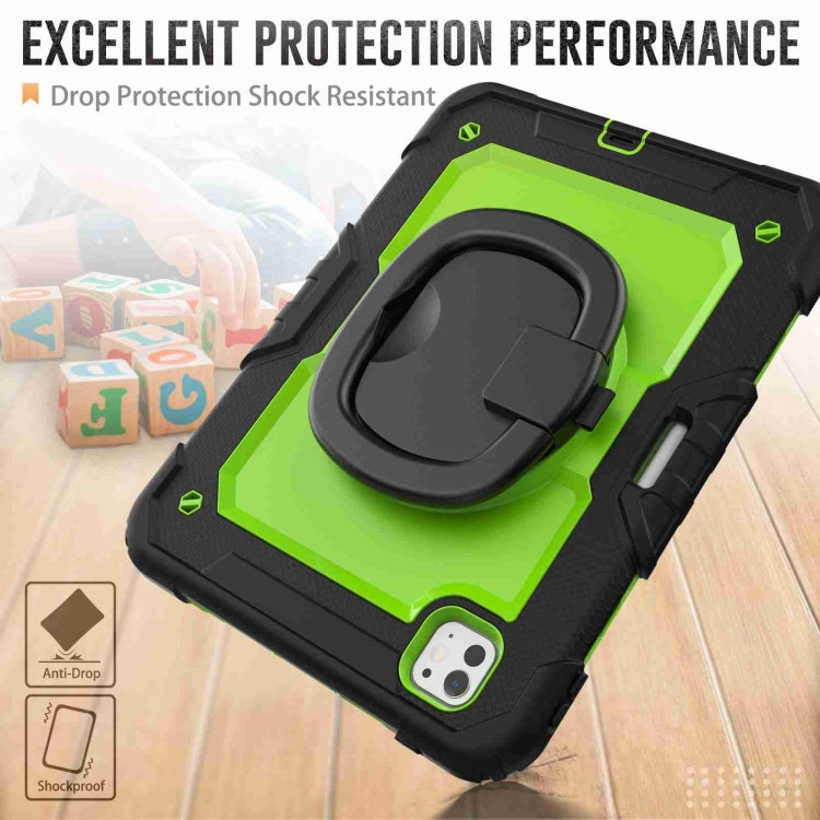 For iPad Pro 11 2025 / 2024 Handle Silicone Hydric PC Tablet Case with Shoulder Strap