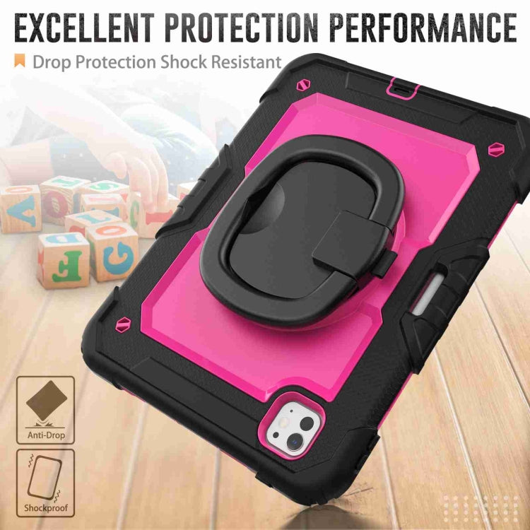 For iPad Pro 11 2025 / 2024 Handle Silicone Hydric PC Tablet Case with Shoulder Strap