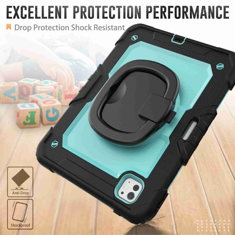 For iPad Pro 11 2025 / 2024 Handle Silicone Hydric PC Tablet Case with Shoulder Strap