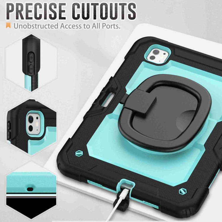 For iPad Pro 11 2025 / 2024 Handle Silicone Hydric PC Tablet Case with Shoulder Strap