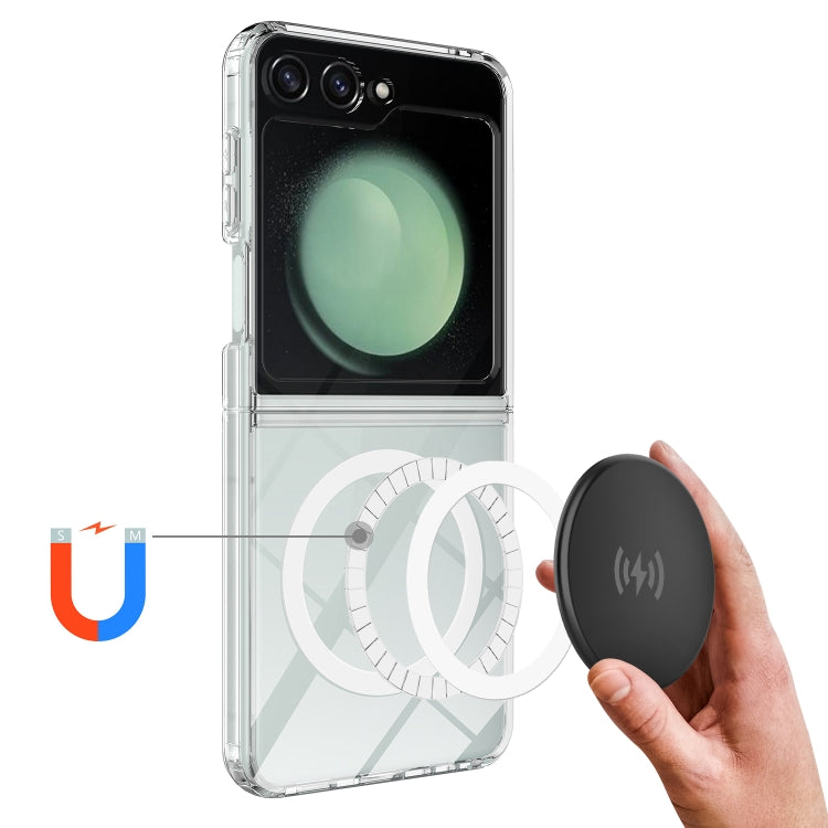 For Samsung Galaxy Z Flip6 / Flip7 FE Scratchproof PC Transparent MagSafe Phone Case