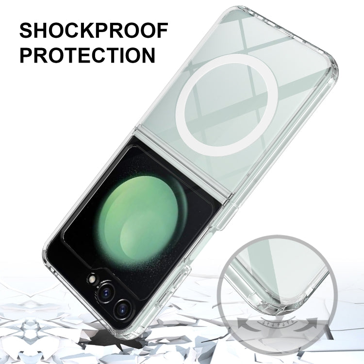 For Samsung Galaxy Z Flip6 / Flip7 FE Scratchproof PC Transparent MagSafe Phone Case