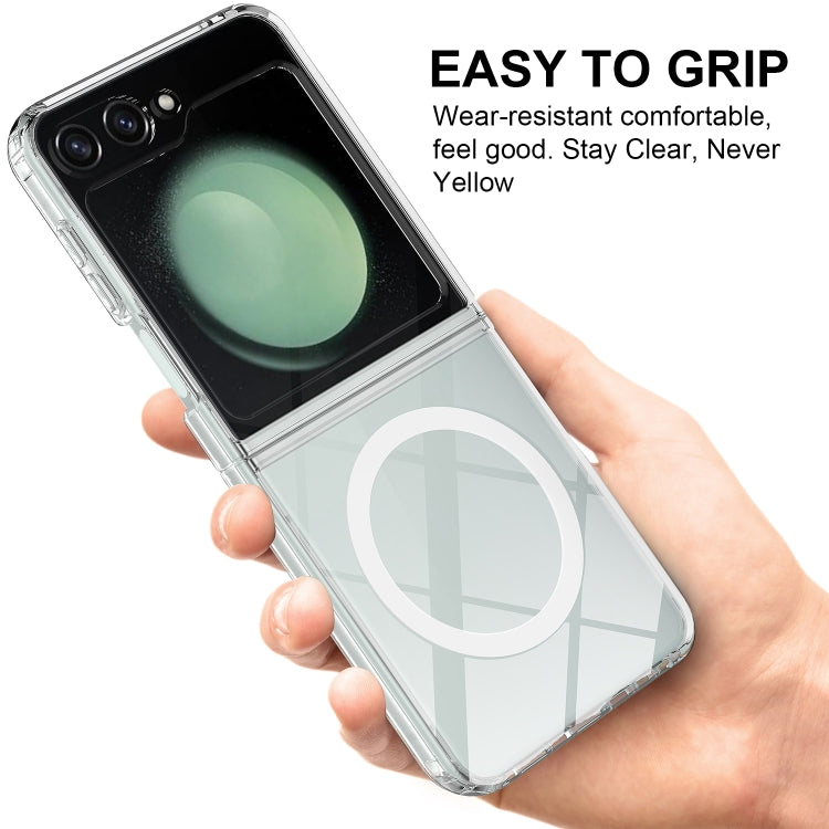 For Samsung Galaxy Z Flip6 / Flip7 FE Scratchproof PC Transparent MagSafe Phone Case