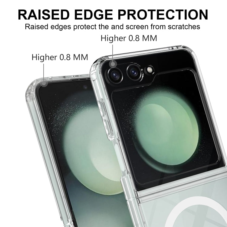 For Samsung Galaxy Z Flip6 / Flip7 FE Scratchproof PC Transparent MagSafe Phone Case