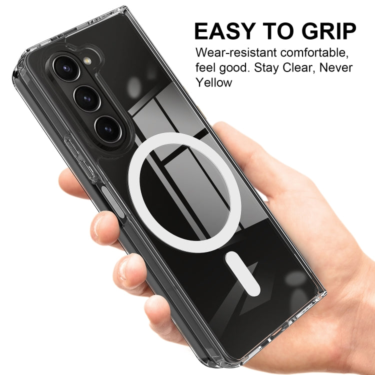 For Samsung Galaxy Z Fold6 Scratchproof PC Transparent MagSafe Phone Case