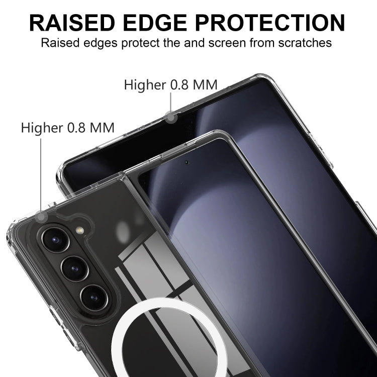 For Samsung Galaxy Z Fold6 Scratchproof PC Transparent MagSafe Phone Case