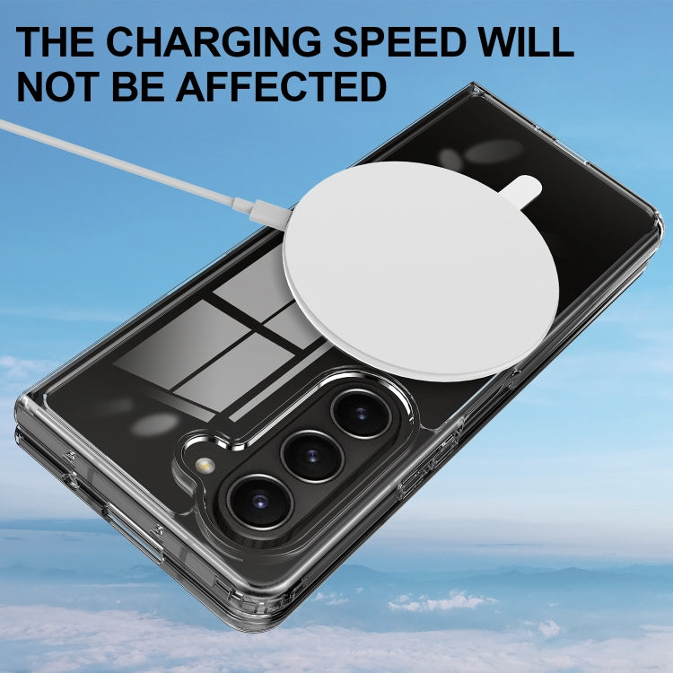 For Samsung Galaxy Z Fold6 Scratchproof PC Transparent MagSafe Phone Case