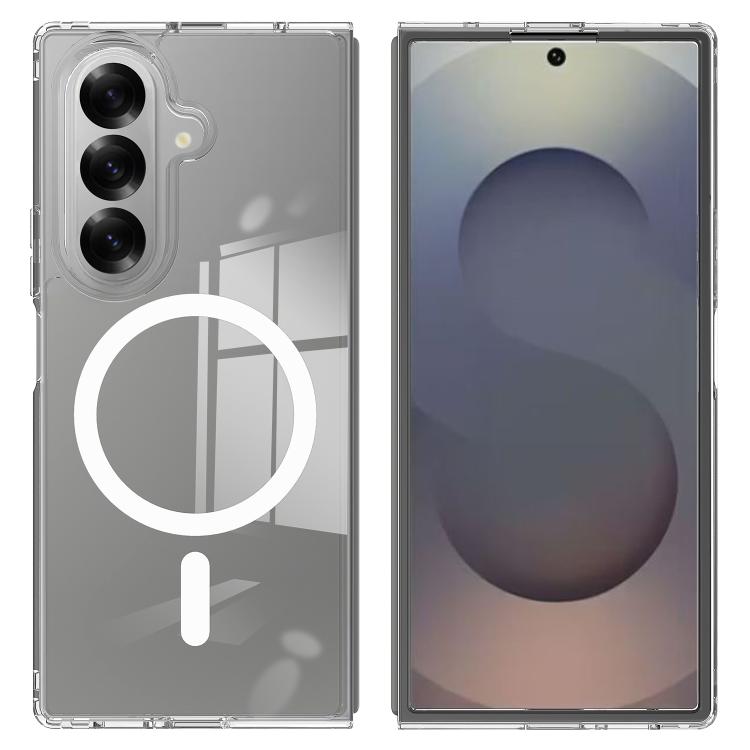 For Samsung Galaxy Z Fold7 Scratchproof PC Transparent MagSafe Phone Case