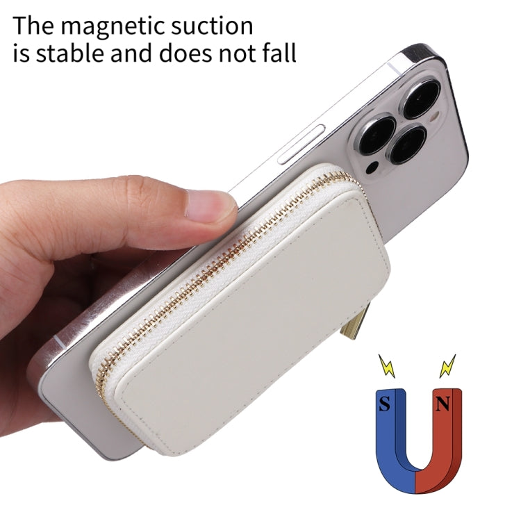 HS-005 MagSafe Magnetic Zipper Card Bag Mobile Phone Back Sticker