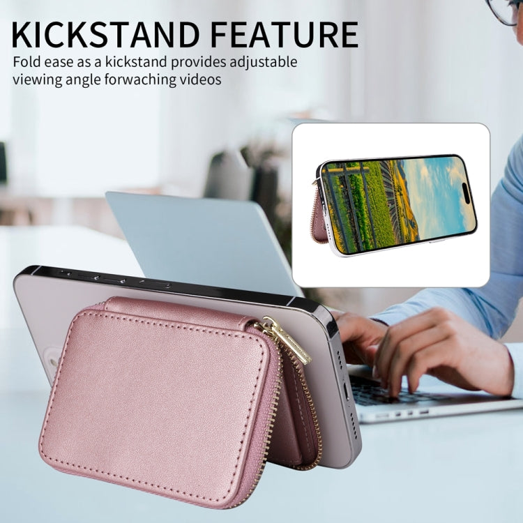 HS-005 MagSafe Magnetic Zipper Card Bag Mobile Phone Back Sticker