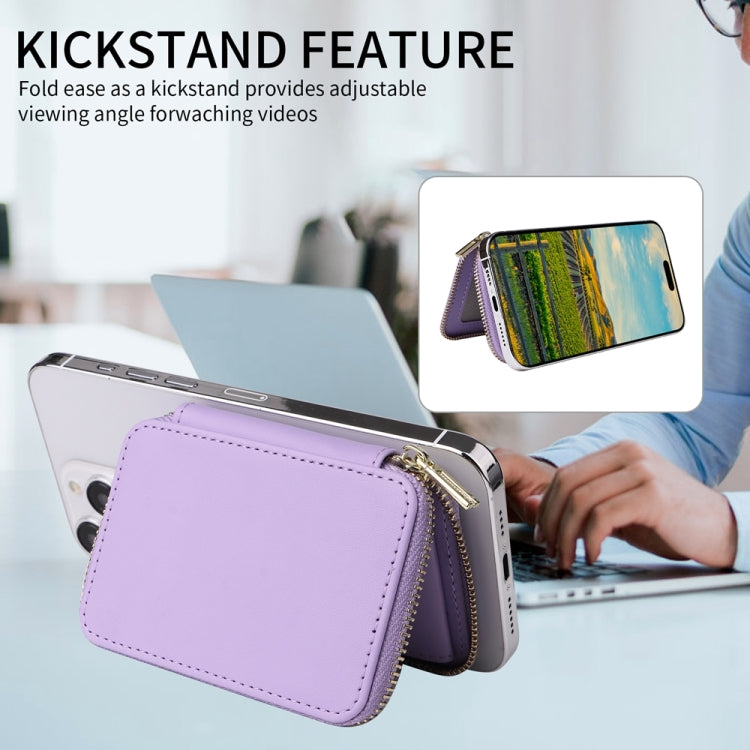 HS-005 MagSafe Magnetic Zipper Card Bag Mobile Phone Back Sticker