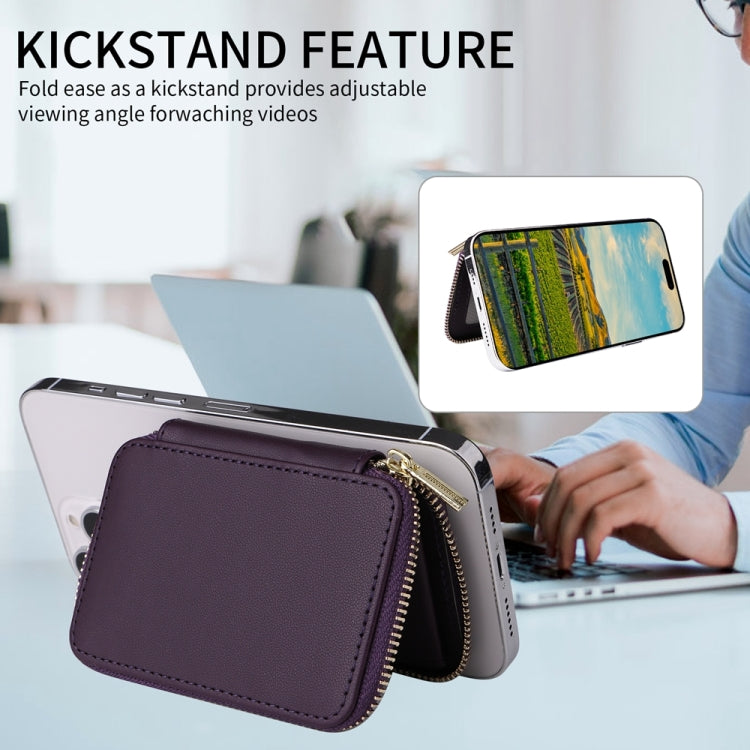 HS-005 MagSafe Magnetic Zipper Card Bag Mobile Phone Back Sticker