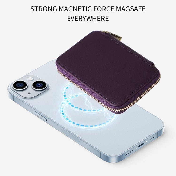 HS-005 MagSafe Magnetic Zipper Card Bag Mobile Phone Back Sticker
