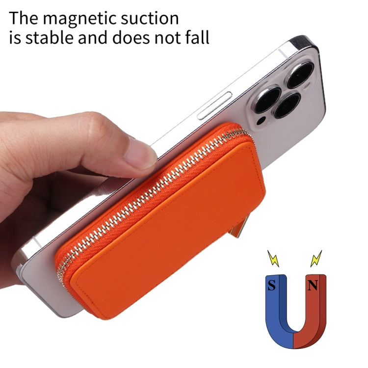 HS-005 MagSafe Magnetic Zipper Card Bag Mobile Phone Back Sticker