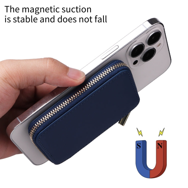 HS-005 MagSafe Magnetic Zipper Card Bag Mobile Phone Back Sticker