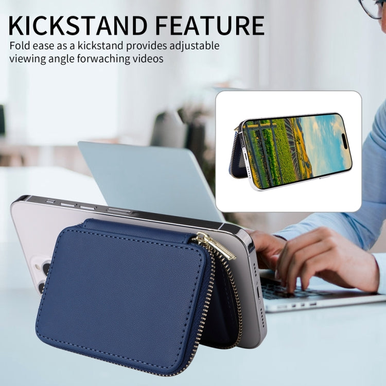 HS-005 MagSafe Magnetic Zipper Card Bag Mobile Phone Back Sticker
