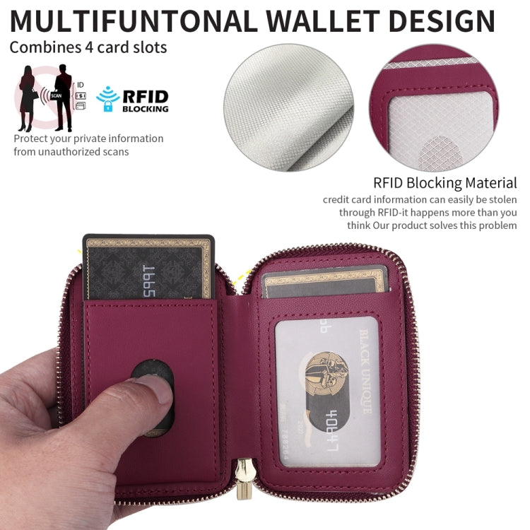 HS-005 MagSafe Magnetic Zipper Card Bag Mobile Phone Back Sticker