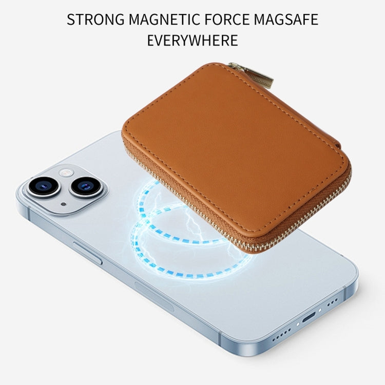 HS-005 MagSafe Magnetic Zipper Card Bag Mobile Phone Back Sticker