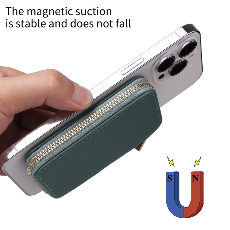 HS-005 MagSafe Magnetic Zipper Card Bag Mobile Phone Back Sticker