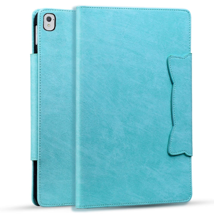 For iPad Air / Air 2 / 9.7 2017 / 2018 Cat Buckle Leather Smart Tablet Case