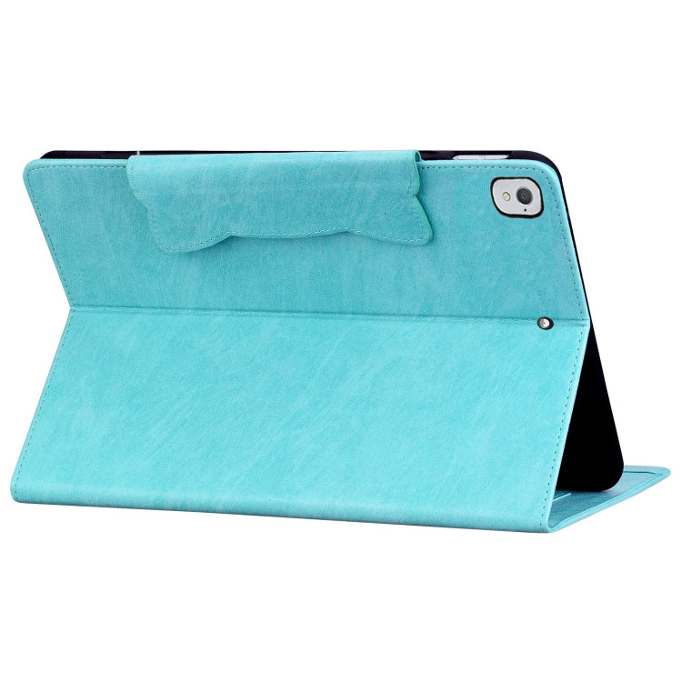 For iPad Air / Air 2 / 9.7 2017 / 2018 Cat Buckle Leather Smart Tablet Case