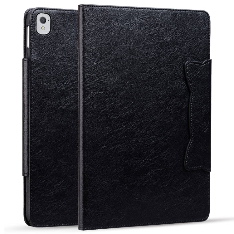 For iPad Air / Air 2 / 9.7 2017 / 2018 Cat Buckle Leather Smart Tablet Case