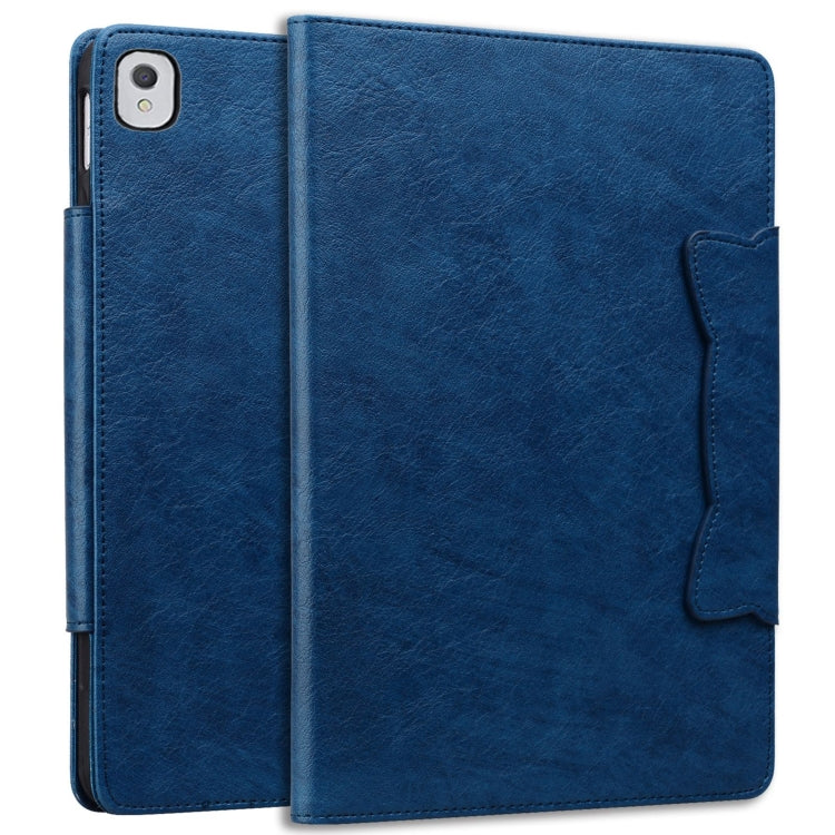 For iPad 9 10.2 2021 / 8 2020 / 7 2019 Cat Buckle Leather Smart Tablet Case