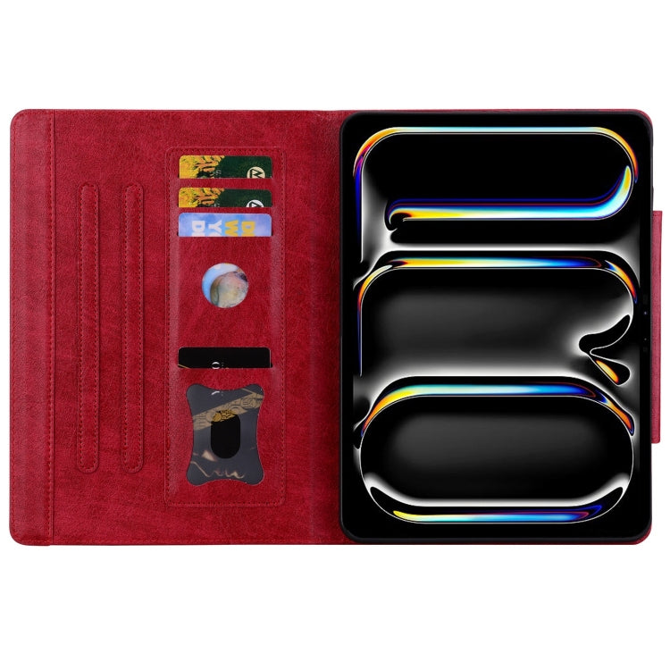 For iPad 2025 / 2022 Cat Buckle Leather Smart Tablet Case