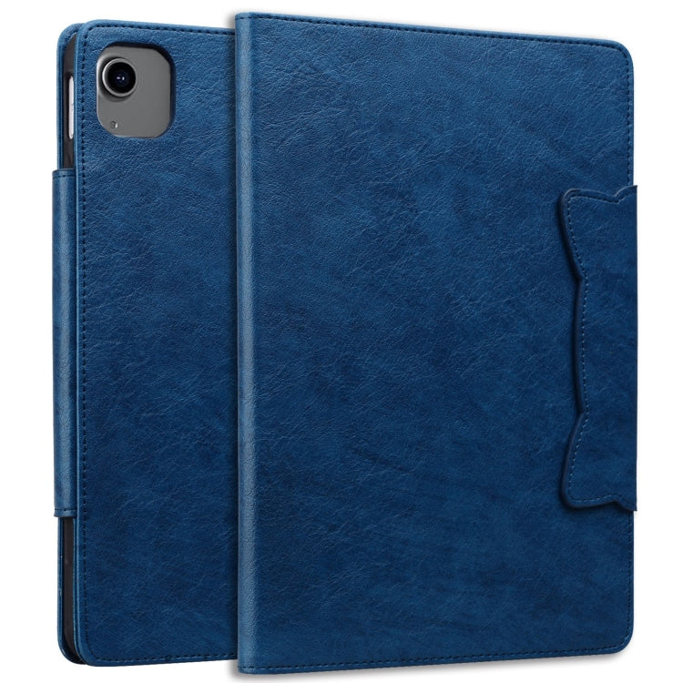 For iPad Pro 12.9 2022 / 2021 / 2020 / 2018 Cat Buckle Leather Smart Tablet Case