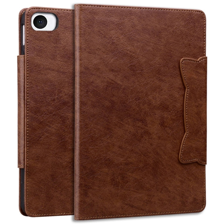 For iPad mini 5 / 4 / 3 / 2 / 1 Cat Buckle Leather Smart Tablet Case