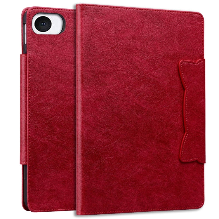 For iPad mini 5 / 4 / 3 / 2 / 1 Cat Buckle Leather Smart Tablet Case
