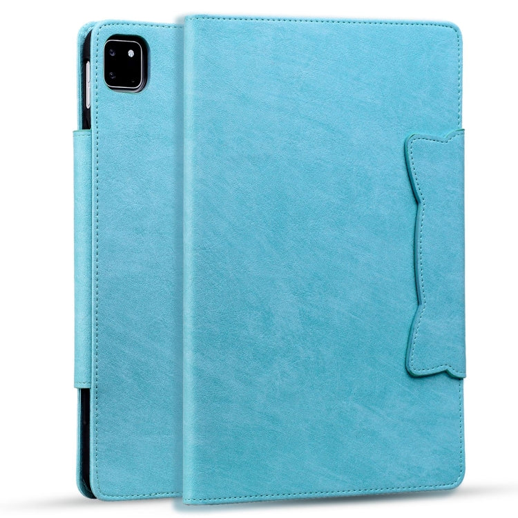 For iPad Pro 13 2025 / 2024 Cat Buckle Leather Smart Tablet Case