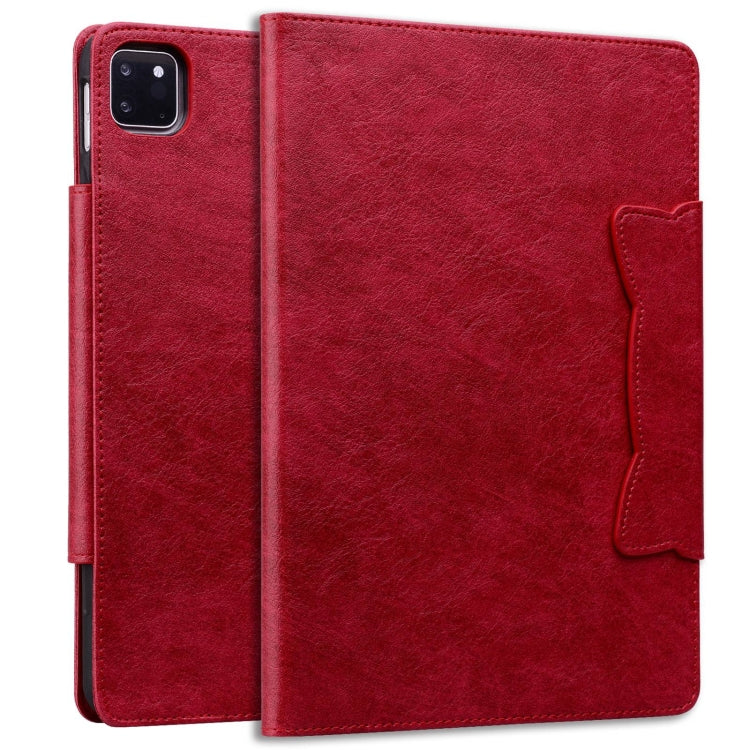 For iPad Pro 13 2025 / 2024 Cat Buckle Leather Smart Tablet Case
