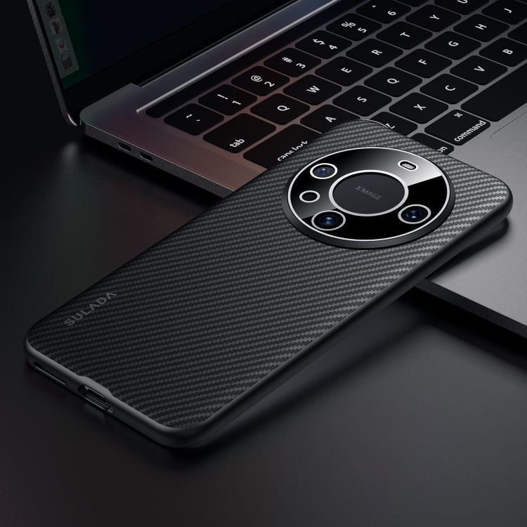 For Huawei Mate 60 SULADA 600D Kevlar Texture PC Shockproof Phone Case