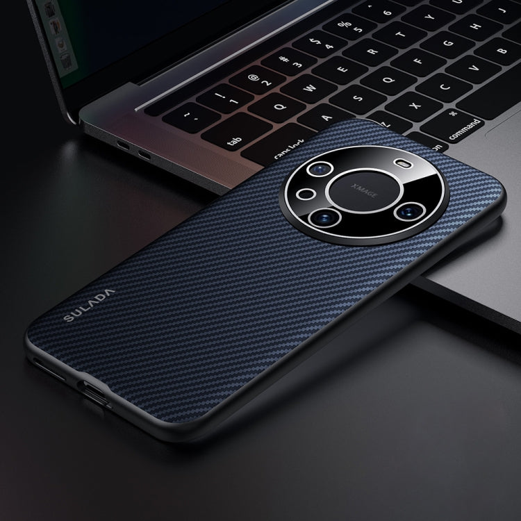 For Huawei Mate 60 SULADA 600D Kevlar Texture PC Shockproof Phone Case