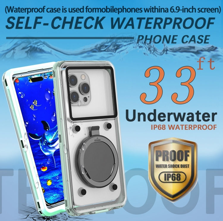 33ft 10m Underwater IP68 Waterproof Phone Case For Under 6.6 inch Phones