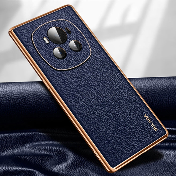 For Honor Magic6 SULADA TPU + Litchi Texture Leather Phone Case