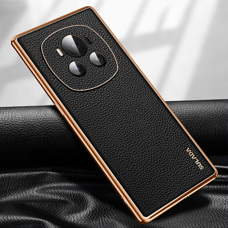 For Honor Magic6 SULADA TPU + Litchi Texture Leather Phone Case