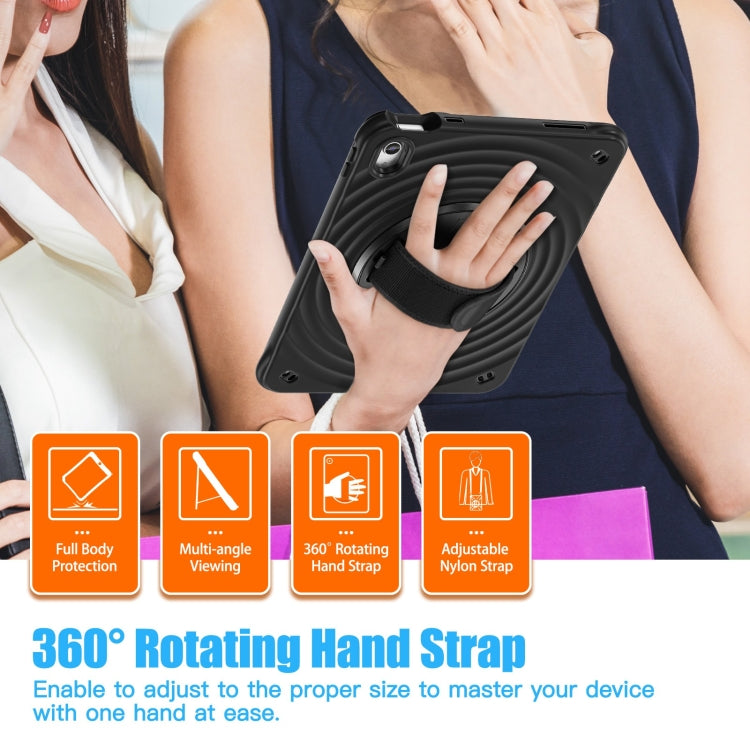 For iPad 2025 / 2022 Rotation Holder Silicone Hybrid PC Tablet Case