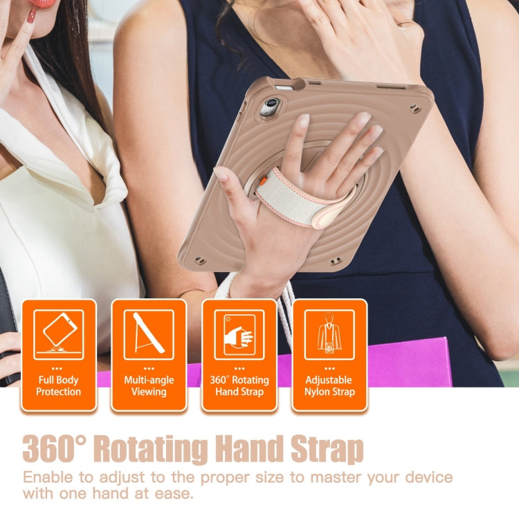 For iPad 2025 / 2022 Rotation Holder Silicone Hybrid PC Tablet Case