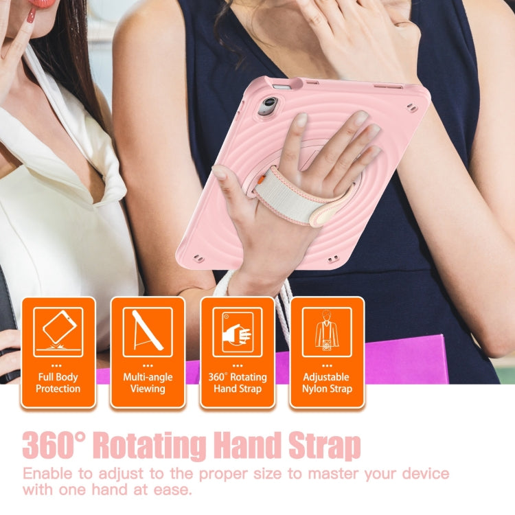 For iPad 2025 / 2022 Rotation Holder Silicone Hybrid PC Tablet Case
