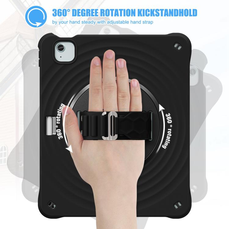 For iPad Air 13 2026 / 2025 / 2024 Rotation Holder Silicone Hybrid PC Tablet Case