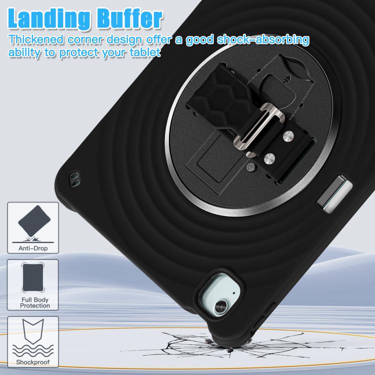 For iPad Air 13 2026 / 2025 / 2024 Rotation Holder Silicone Hybrid PC Tablet Case