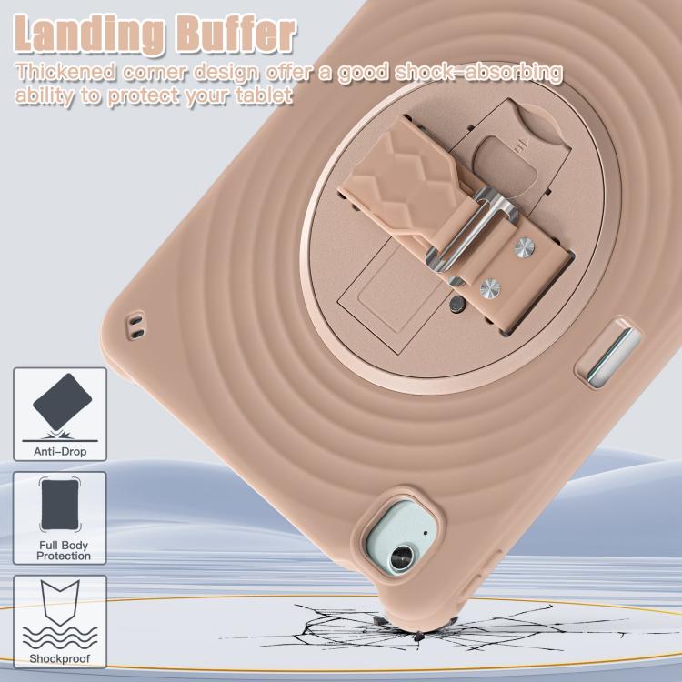 For iPad Air 13 2026 / 2025 / 2024 Rotation Holder Silicone Hybrid PC Tablet Case